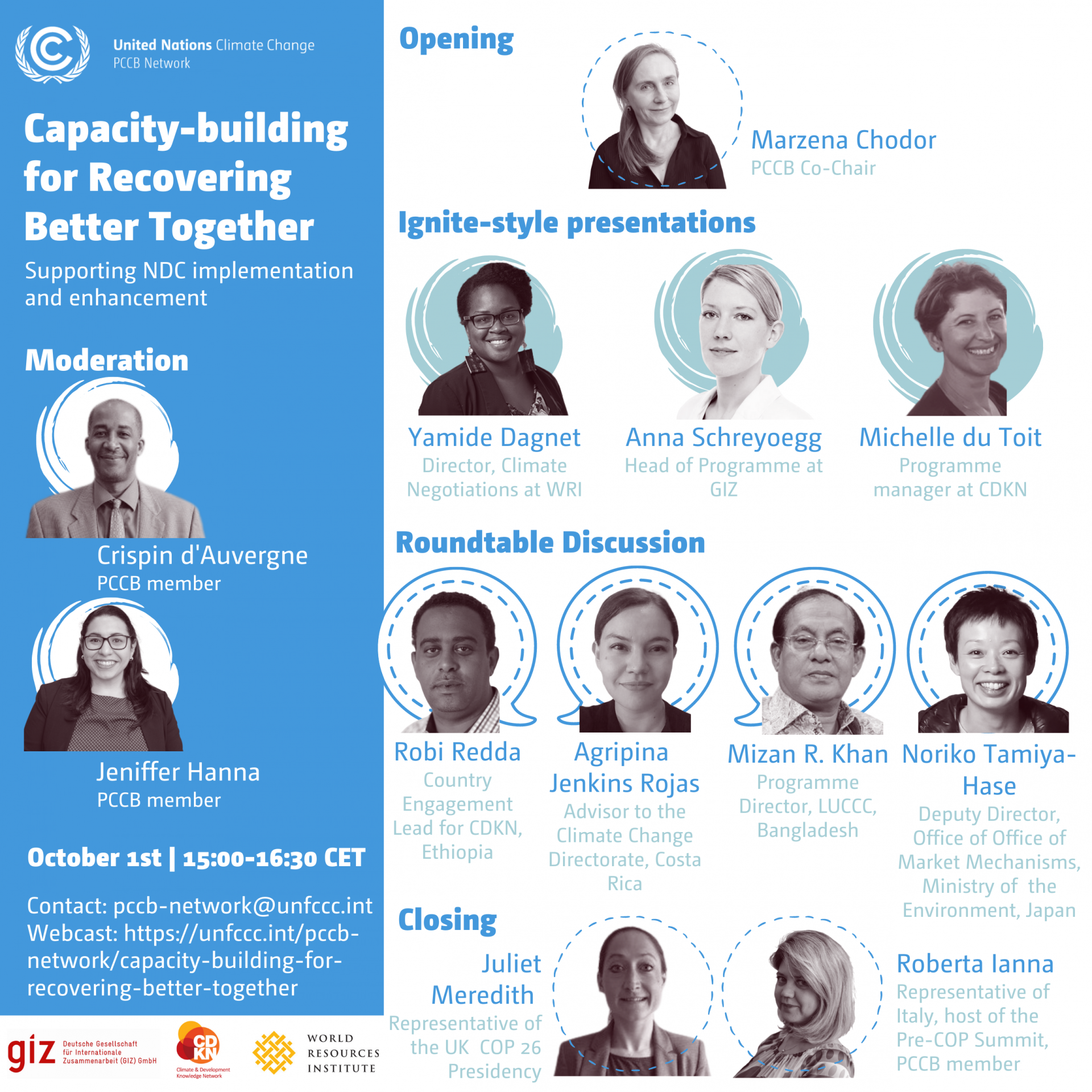 Recoering Better Together - speakers list