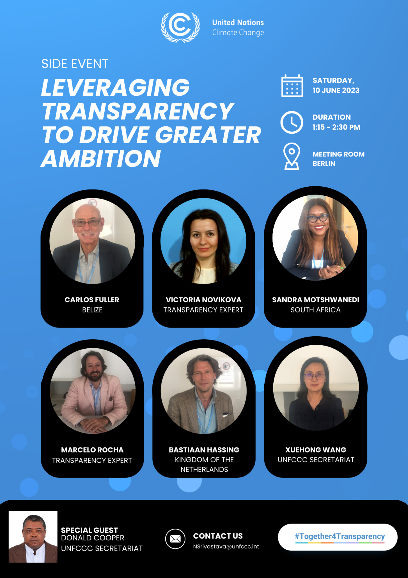 Ambition Side Event Speaker Poster1