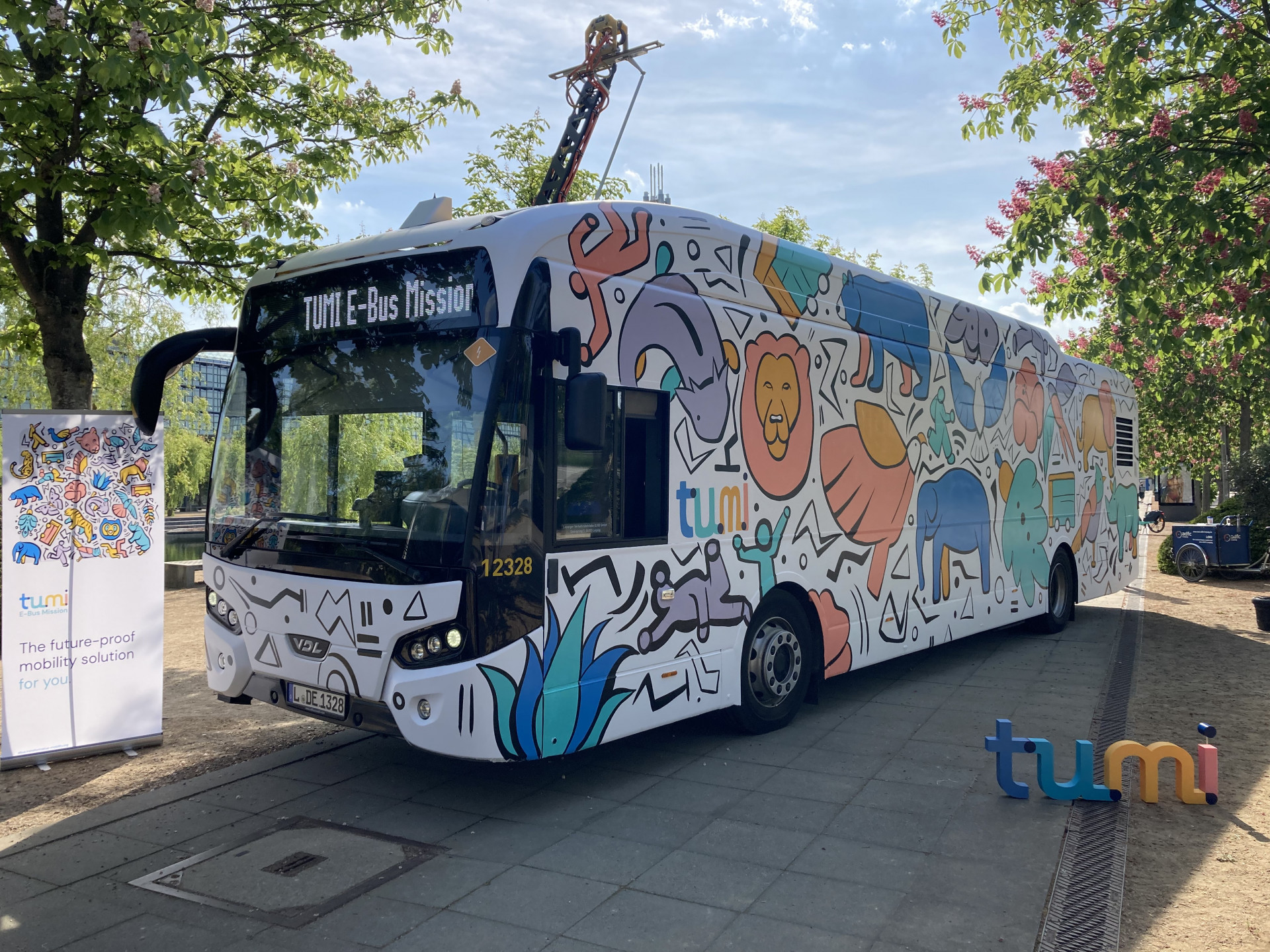 An eco friendly bus
