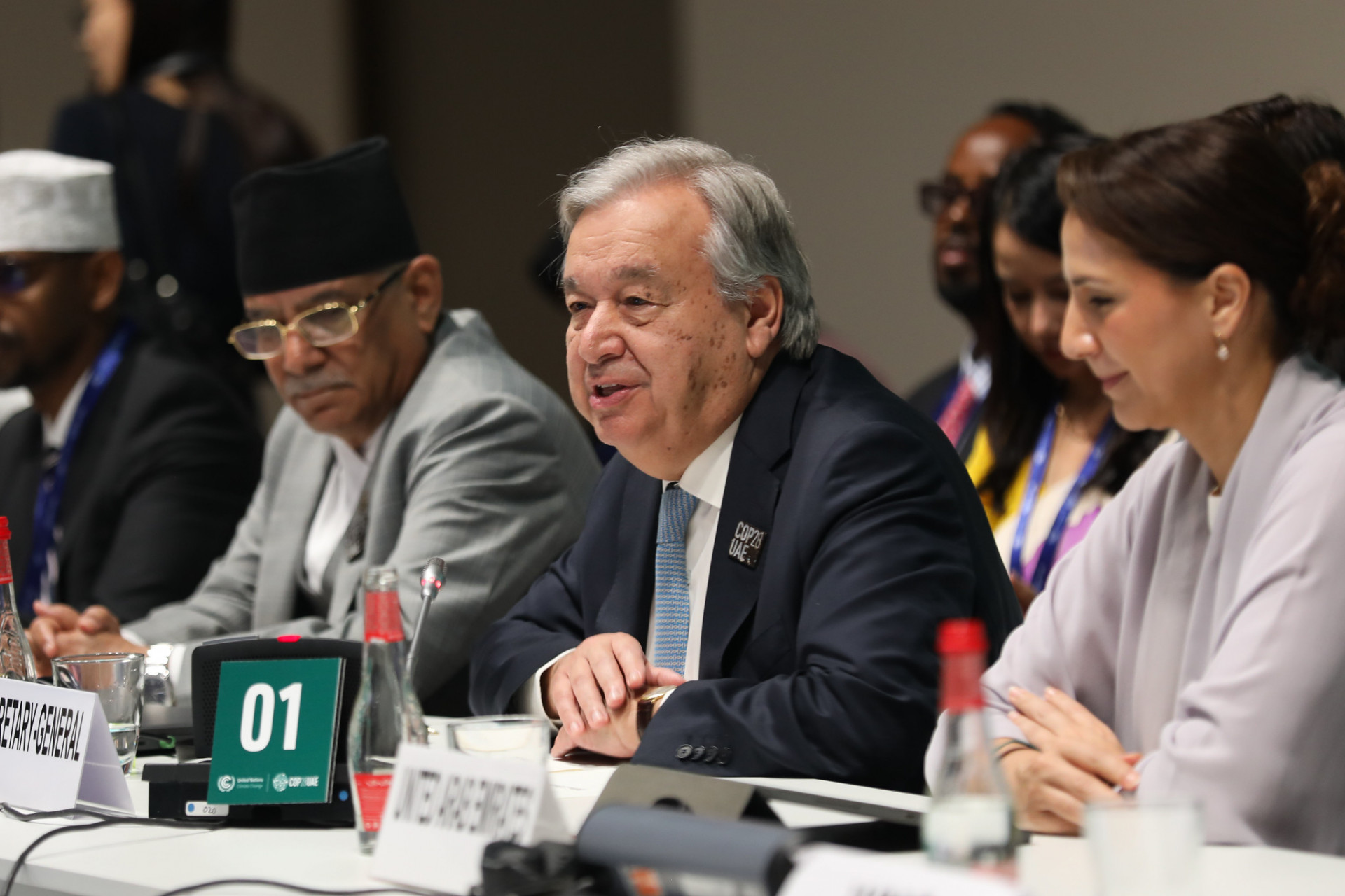 UN Secretary General at COP28 "Delivering Early Warnings For All Event"