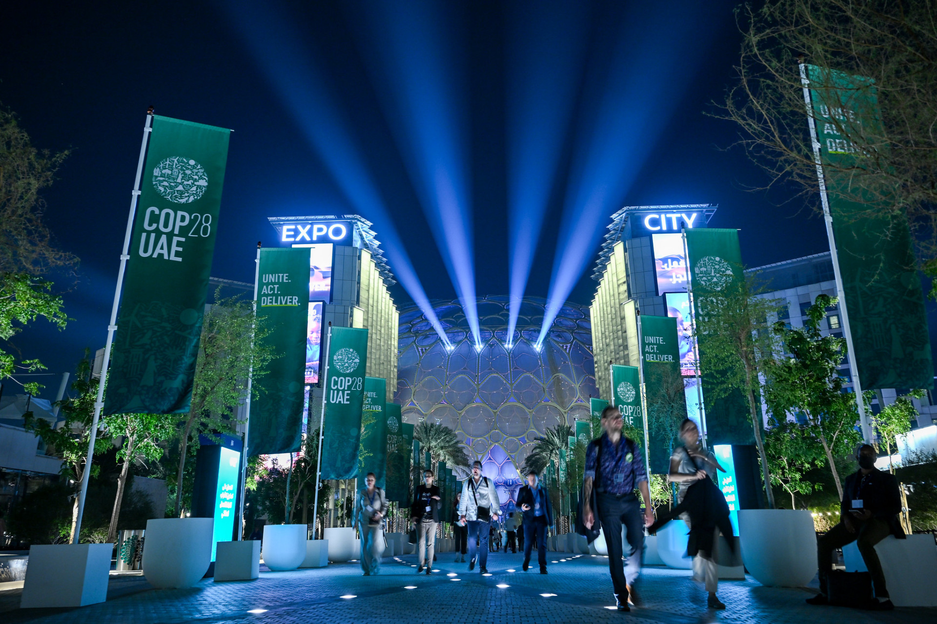 General view during the UN Climate Change Conference COP28 at Expo City Dubai.