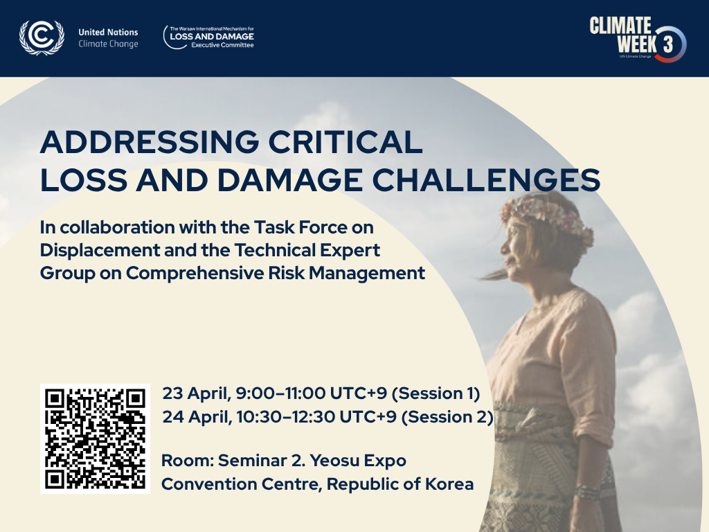 Flyer for Event Climate Week WIM ExCom