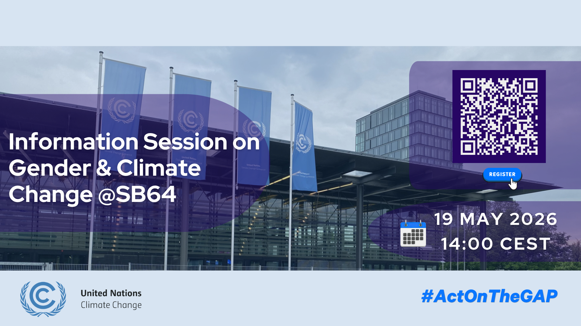 Information session on gender and climate change at SB64 may 2026