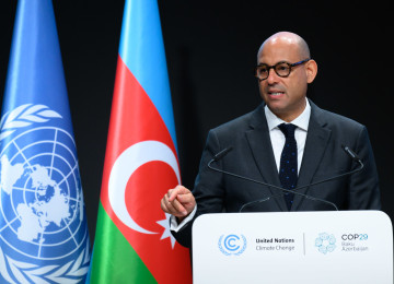 Simon Stiell addresses world leaders