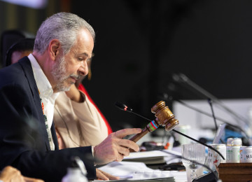The final gavel at COP30 in Brazil.