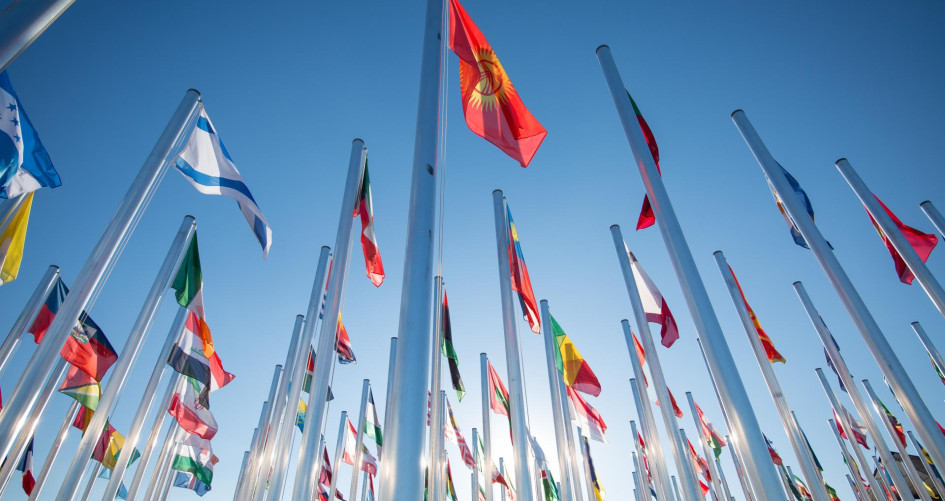 Flags from below