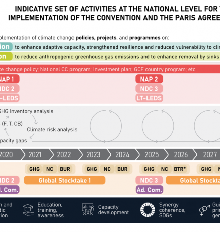 Indicative set of activities at the national level for the implementation of the convention and the PA