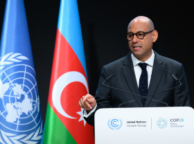 Simon Stiell addresses world leaders