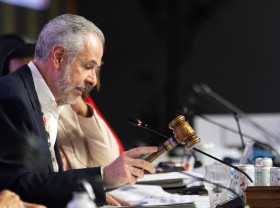 The final gavel at COP30 in Brazil.
