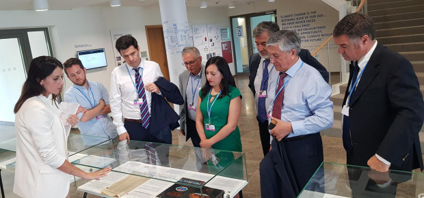 Tour of the archival exhibition during SB50