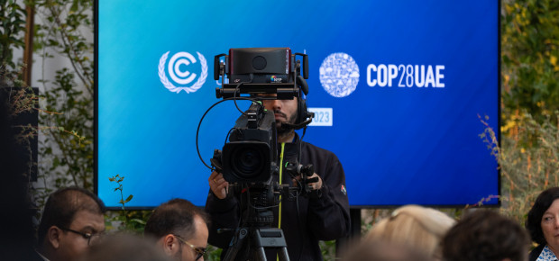 UNFCCC and COP28 press meeting. 